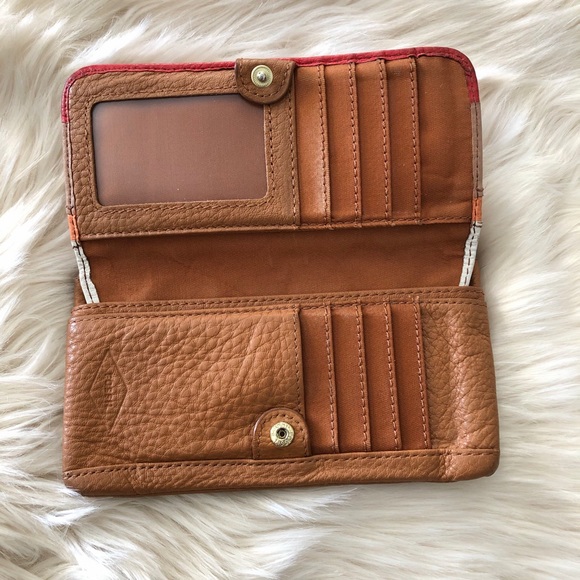 Fossil multi stripe pebble leather wallet - Picture 3 of 12